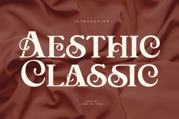 Aestic Clasic: Vintage Display Font