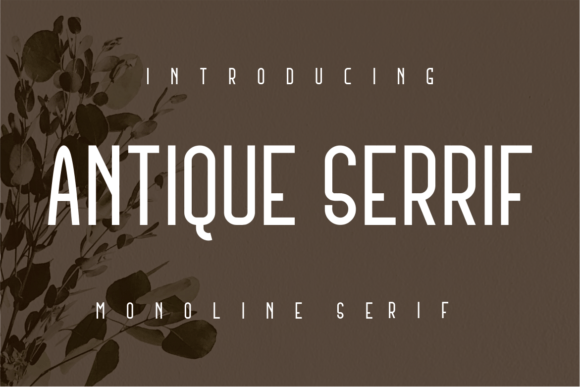Antique Serrif: A Timeless Serif for Real Projects