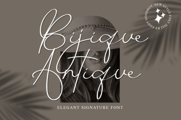 Bijique Antique: A Elegant Script Font