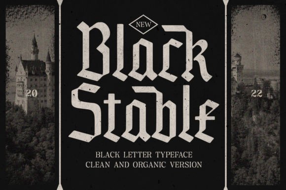 Black Stable Font for Creative Makers