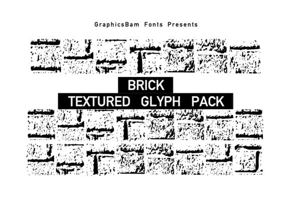 Brick Wall Glyph Font for Crafters