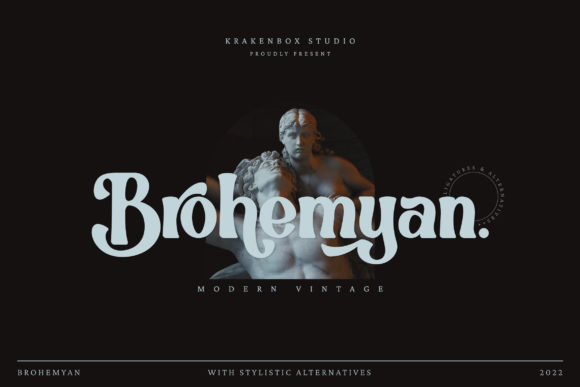 Brohemyan: Vintage Display Font