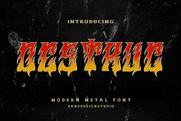 Destruc: A Bold Blackletter Font