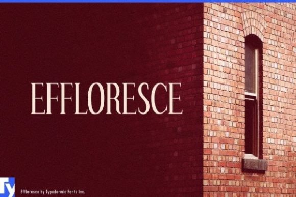 Effloresce: A Rustic Typeface for Modern Design