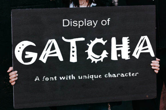 Gatcha Word Font for Creative Projects