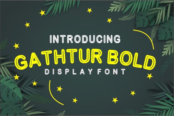 Gathtur Bold: A Vintage Display Font