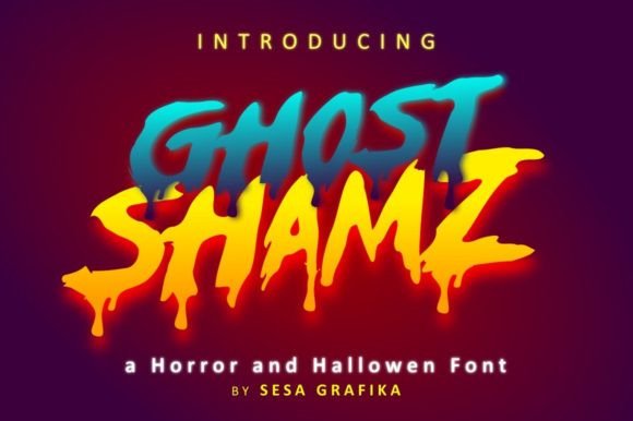 Ghost Shamz: A Spooky Typeface for Creative Projects