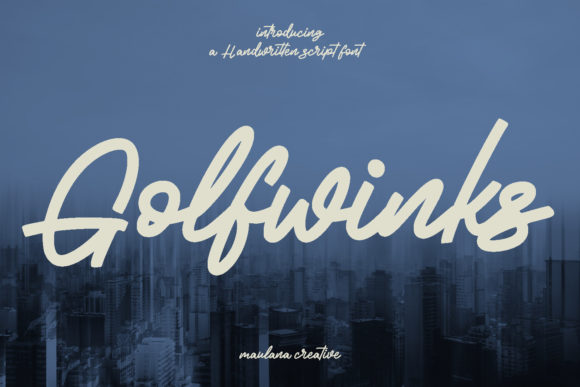 Golfwinks: A Vintage Handwritten Font That Earns Its Place in Real Campaigns
