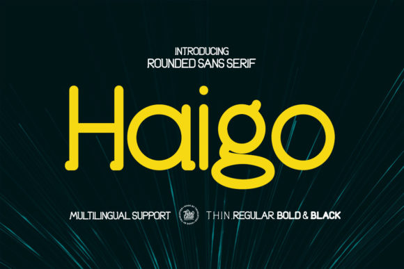 Haigo: A Clean Vintage Sans Serif for Digital Design