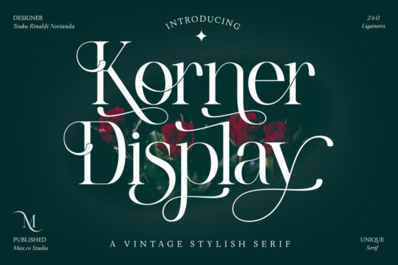 Korner: A Stylish Serif Font for Business