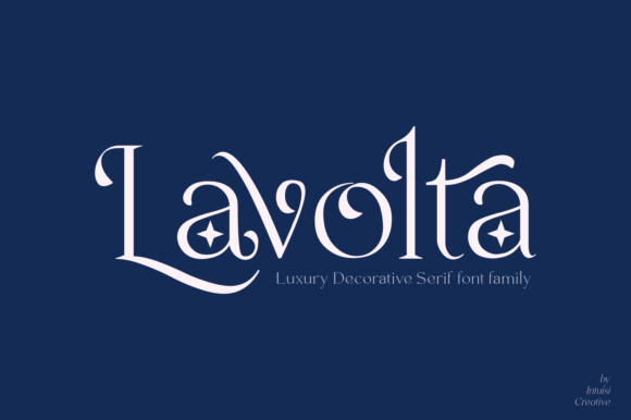 Lavolta: A Stylish Serif Font