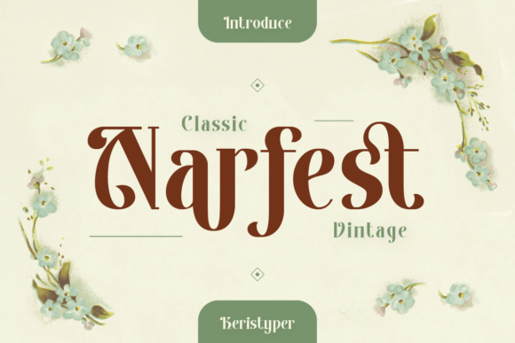 Narfest: A Vintage Serif Font for Web Design