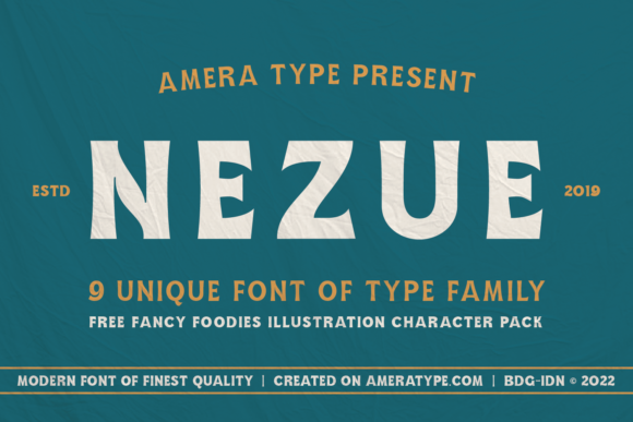 Nezue: A Vintage Serif for Elegant Design