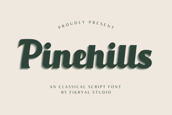 Pinehills: A Bold Slab Serif Font