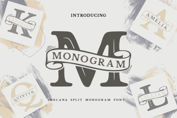 Shelana Split Monogram Font for Web Design
