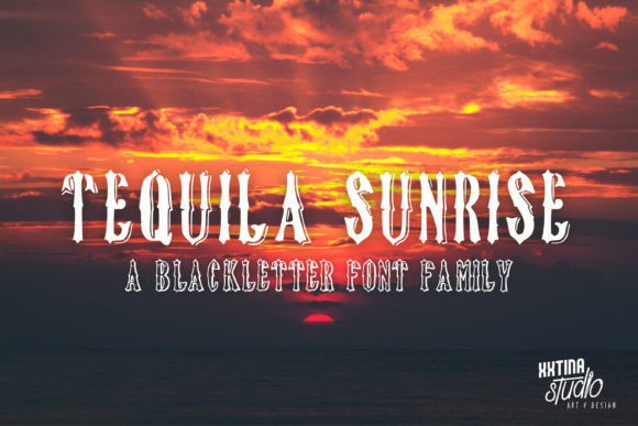 Tequila Sunrise Font for Web Design