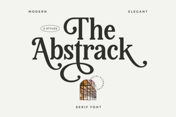 The Abstrack: A Vintage Serif Font for Polished Branding