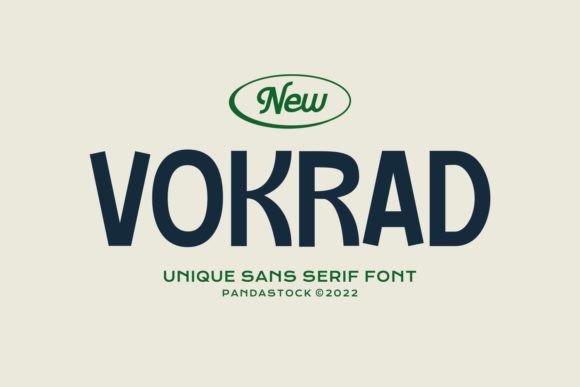 Vokrad: A Modern Sans Serif Font