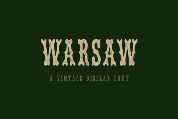 Warsaw Font: Bold & Vintage for Business